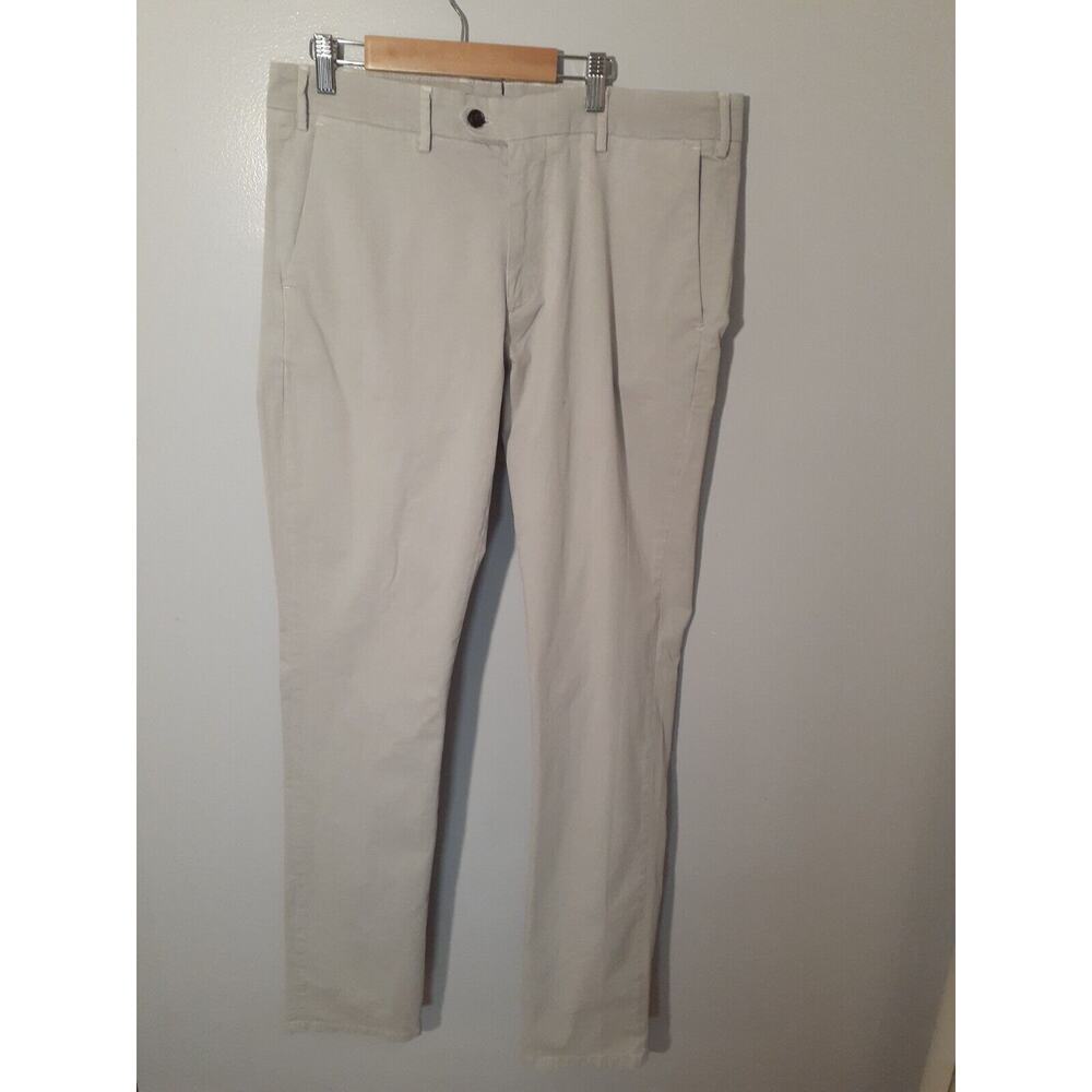 Peter Millar Crown Crafted Concorde Chino Pants Stone Stretch Men's Size 34x36